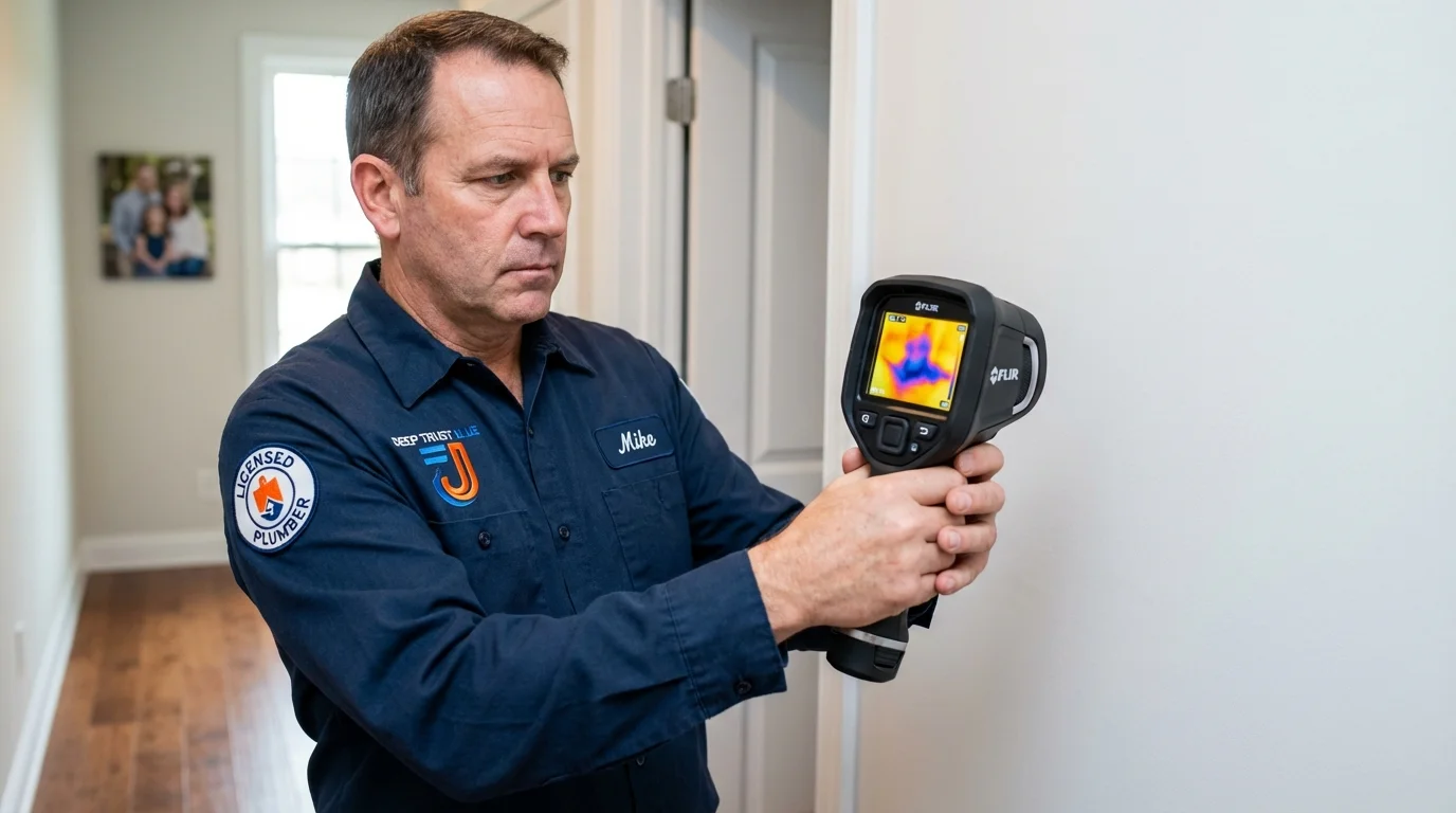 Thermal imaging leak detection by Johns Plumbing LLC in Beresford